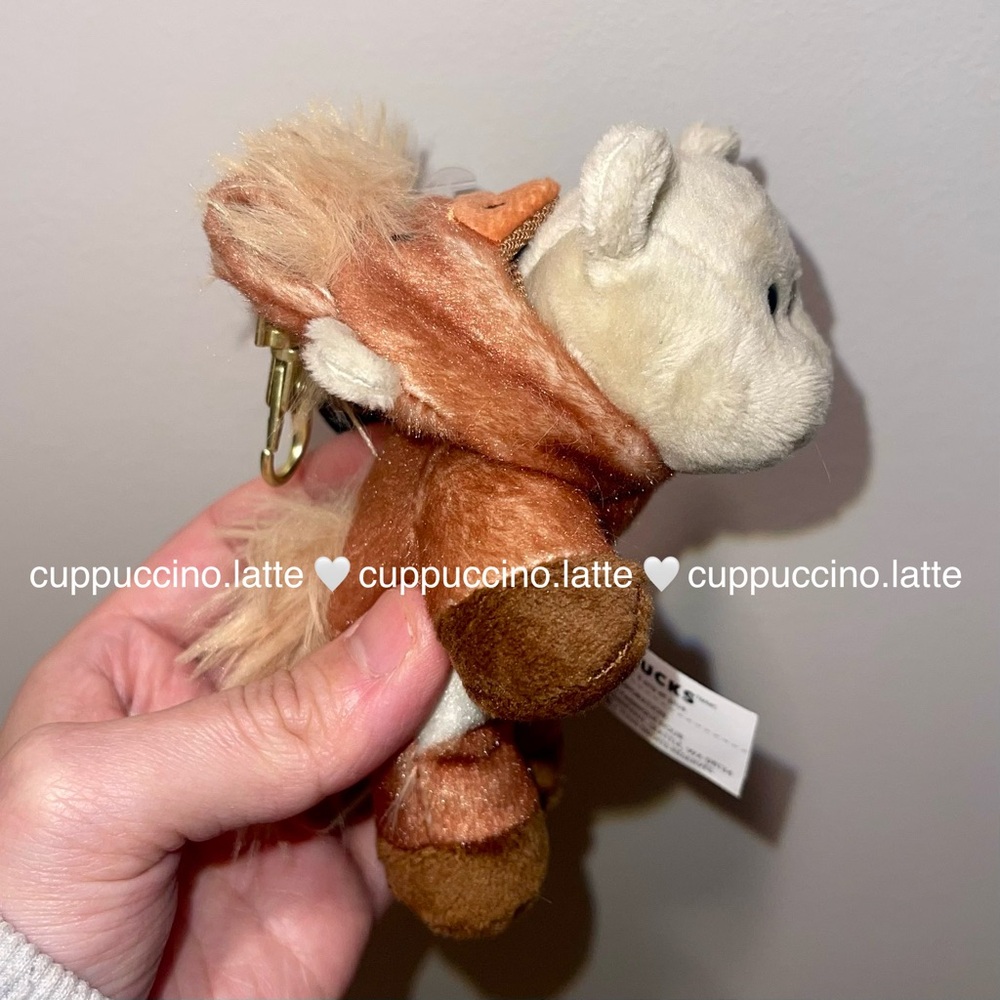 🐴NWT❤️Starbucks 2026 Lunar Year of the Horse Bearista Bear Plush Keychain - Picture 13 of 13